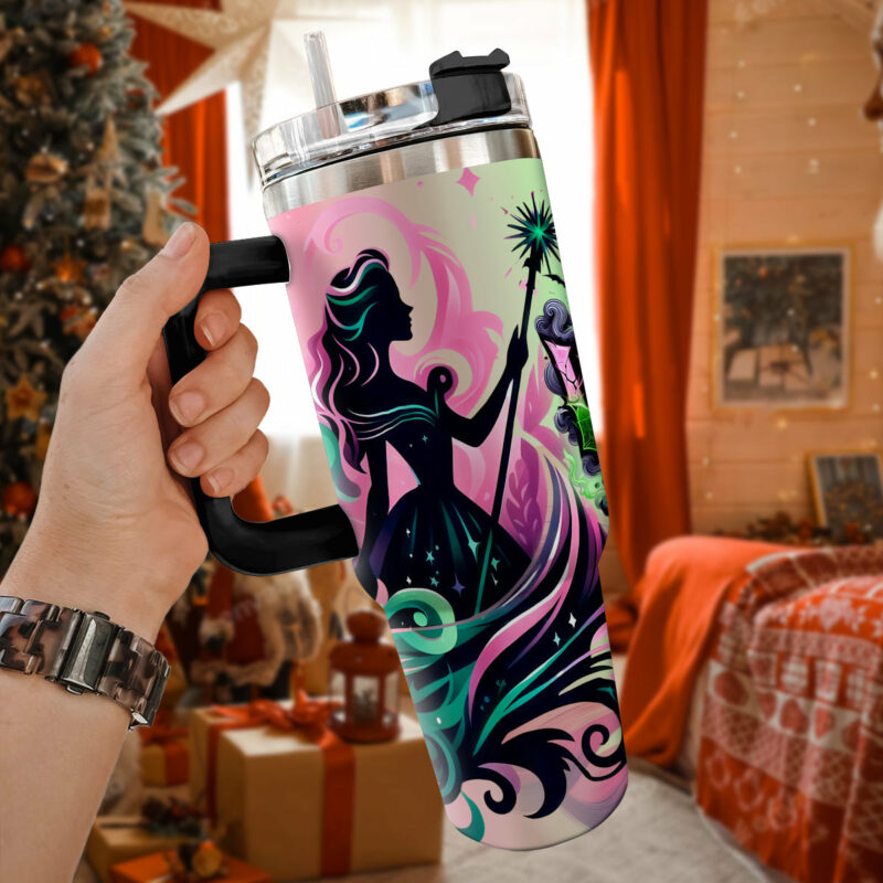 Wicked Movies Custom Stanley Quencher 40oz Stainless Steel Tumbler With Handle - Threewoofs - Image 2