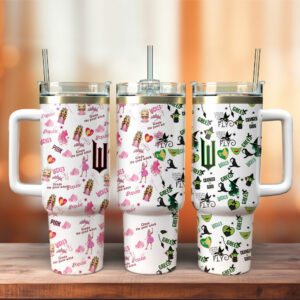 Wicked Movies Custom Stanley Quencher 40oz Stainless Steel Tumbler With Handle - Threewoofs
