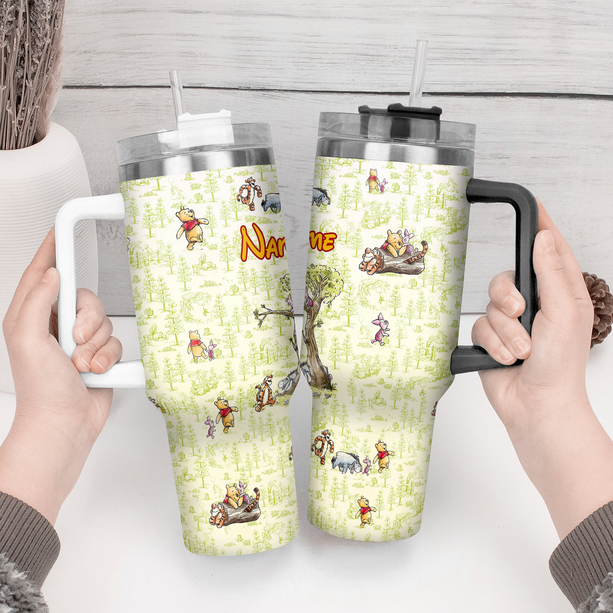 Personalized Adventure Tumbler - Cute Bear and Friends Design - Image 3