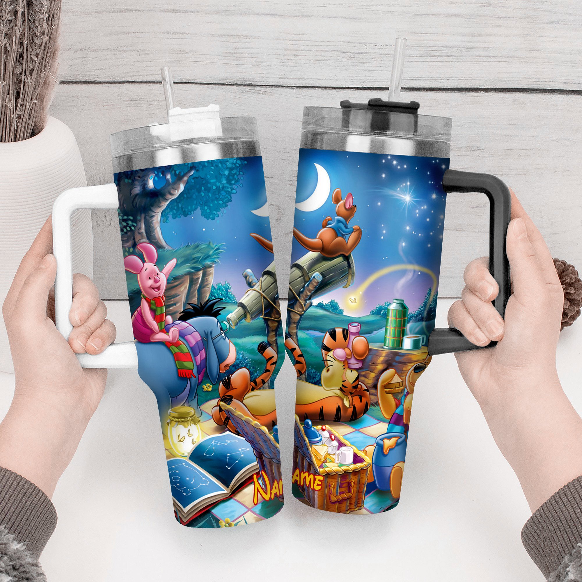 Enchanting Night Sky Tumbler - Personalized Adventure Design - Image 2