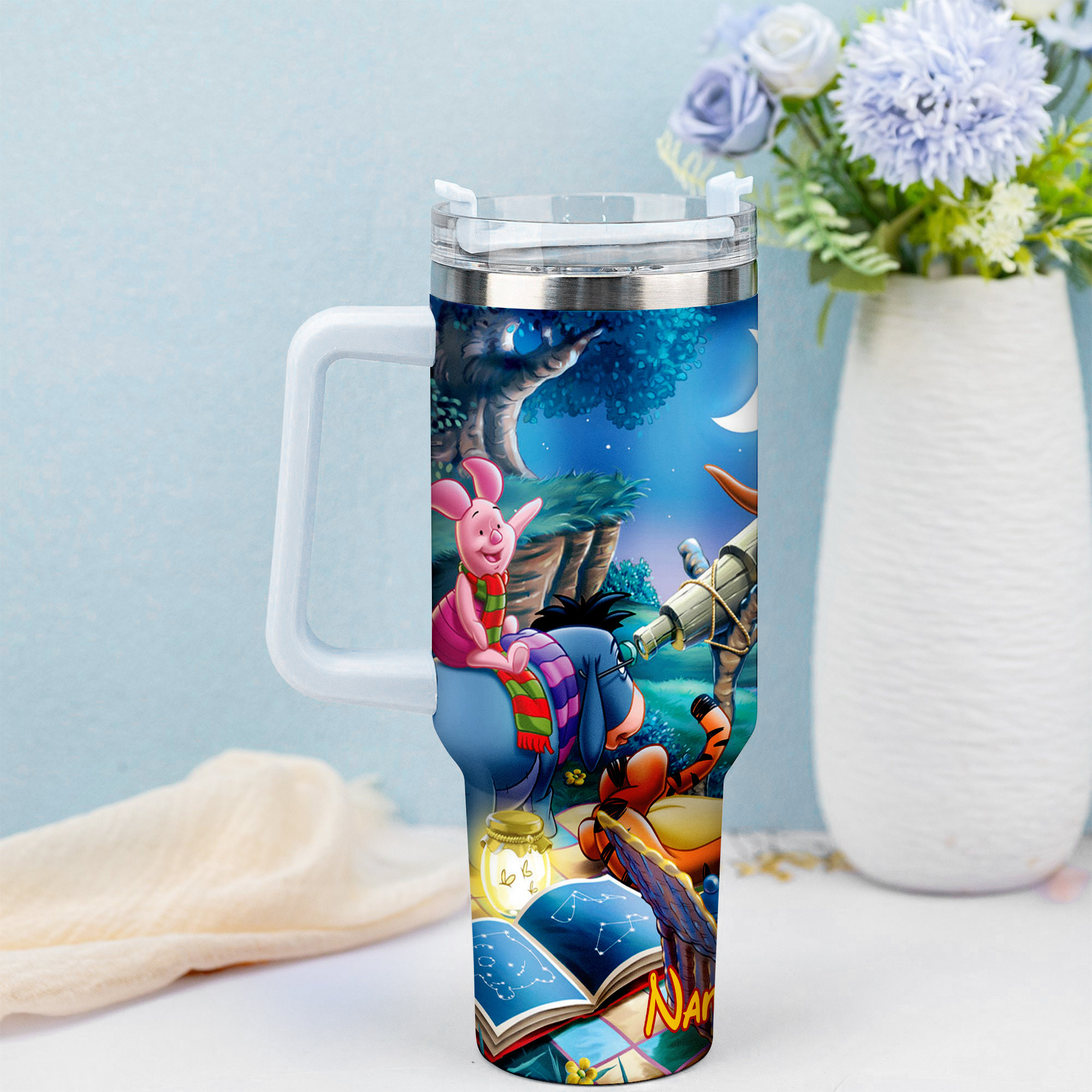 Enchanting Night Sky Tumbler - Personalized Adventure Design - Image 3