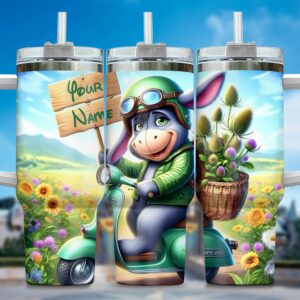 Customizable Donkey Adventure Tumbler - Fun and Personalized Travel Mug