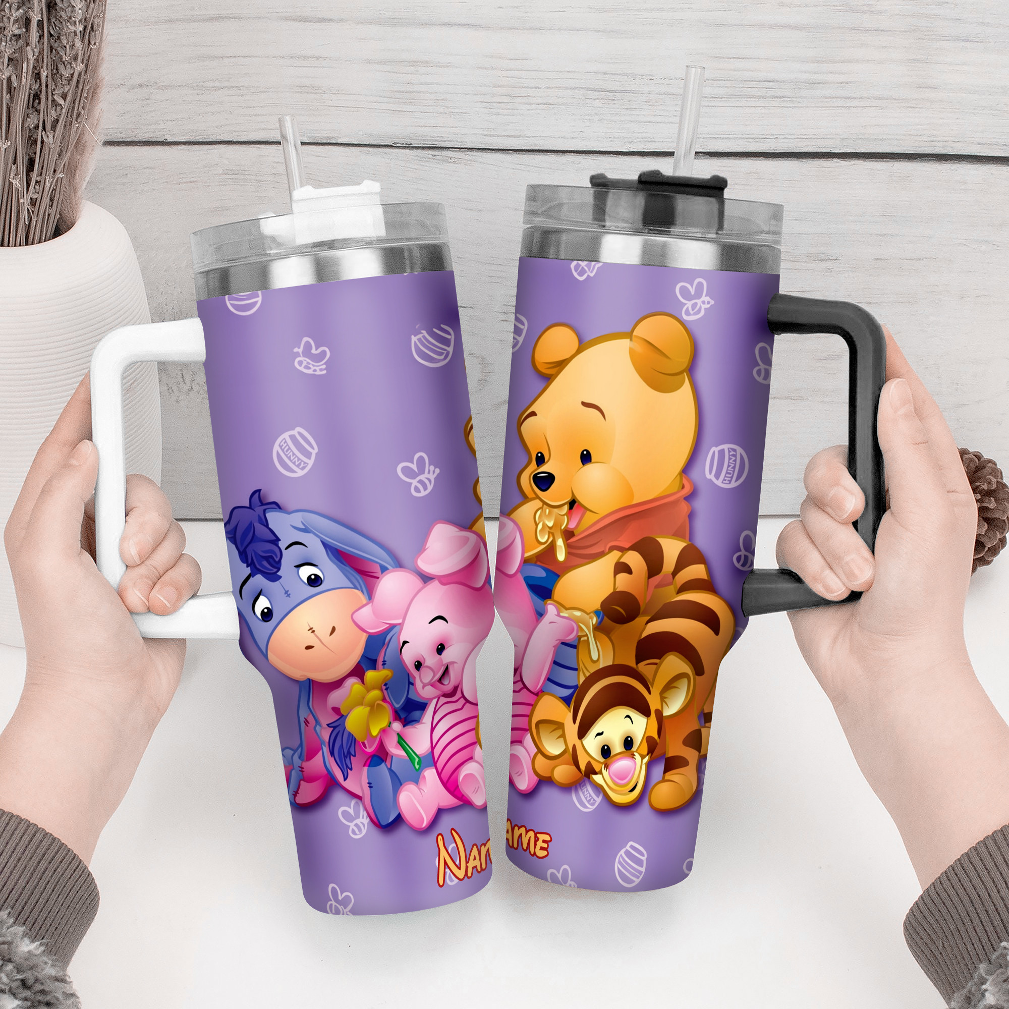 Cute Cartoon Character Tumbler with Straw - Personalized Gift for Kids - Image 4