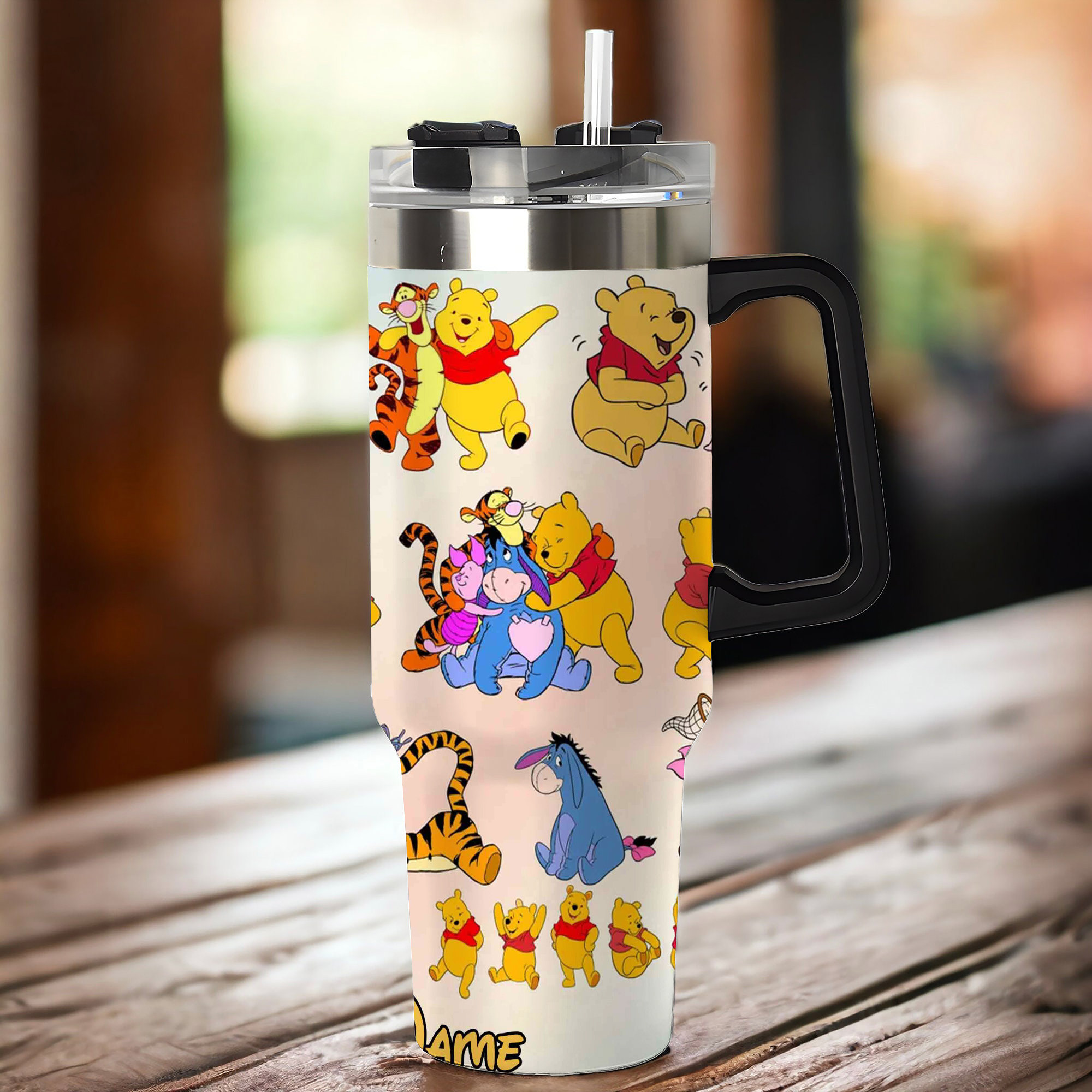 Personalized Cute Cartoon Characters Tumbler with Straw - Perfect Gift for Fans - Image 4
