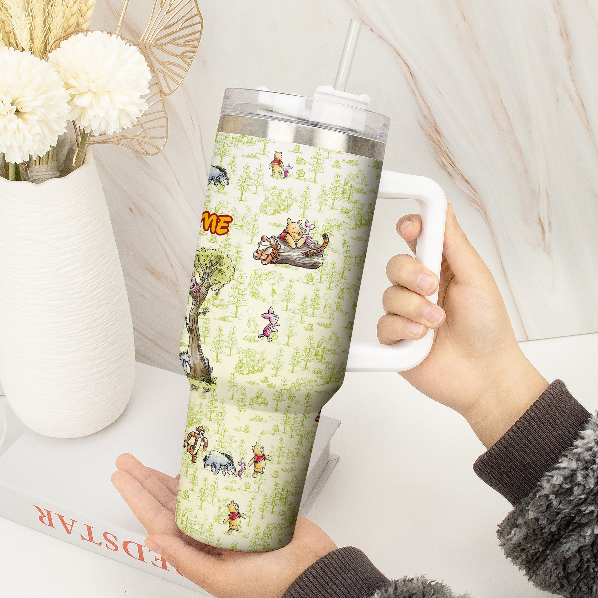 Personalized Adventure Tumbler - Cute Bear and Friends Design - Image 4