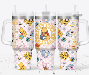 Cute Cartoon Character Tumbler with Straw - 40oz Double-Walled Insulated Cup