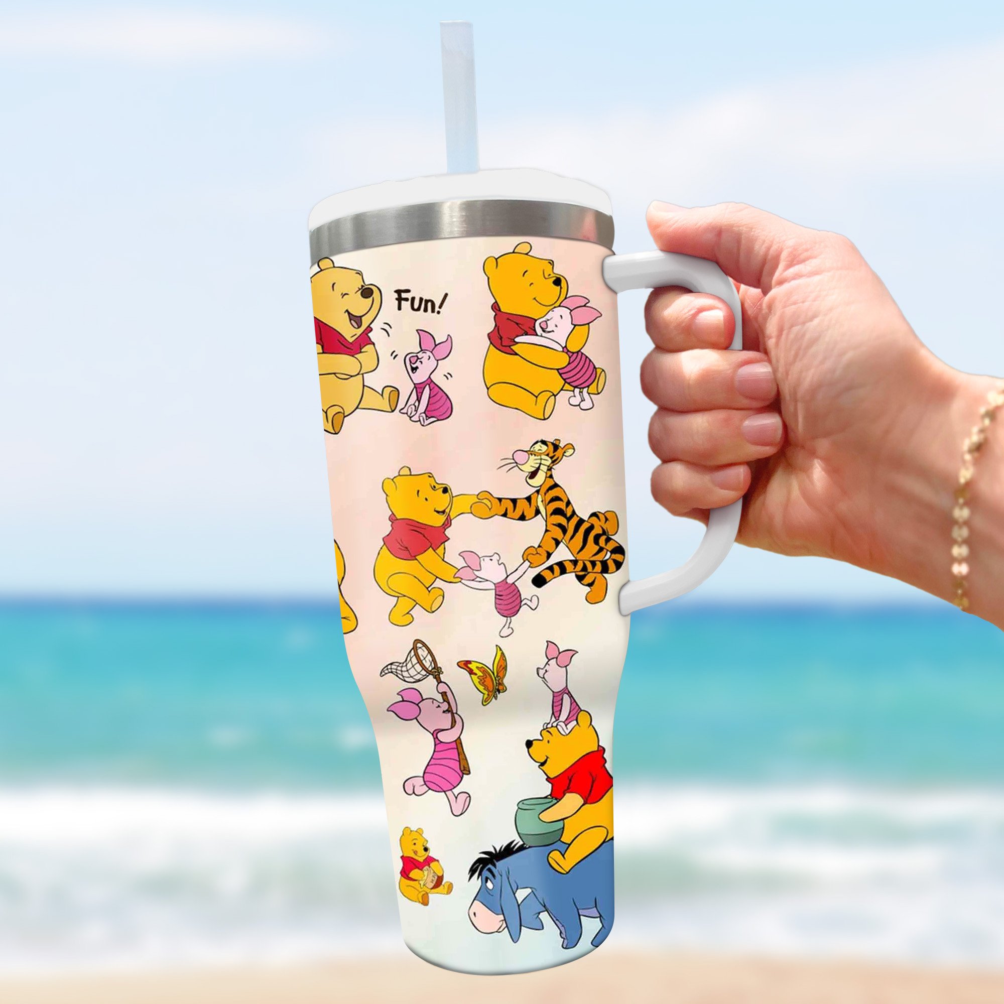Personalized Cute Cartoon Characters Tumbler with Straw - Perfect Gift for Fans - Image 2