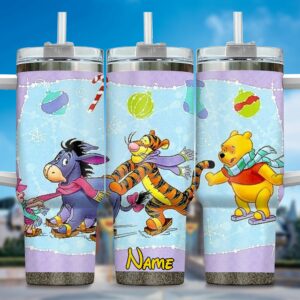 Personalized Cartoon Characters Insulated Tumbler with Straw - Fun & Stylish