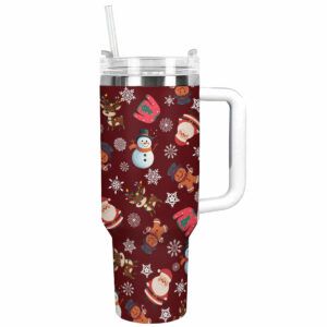 Winter Wonderland Christmas Custom Stanley Quencher 40oz Stainless Steel Tumbler With Handle - Threewoofs
