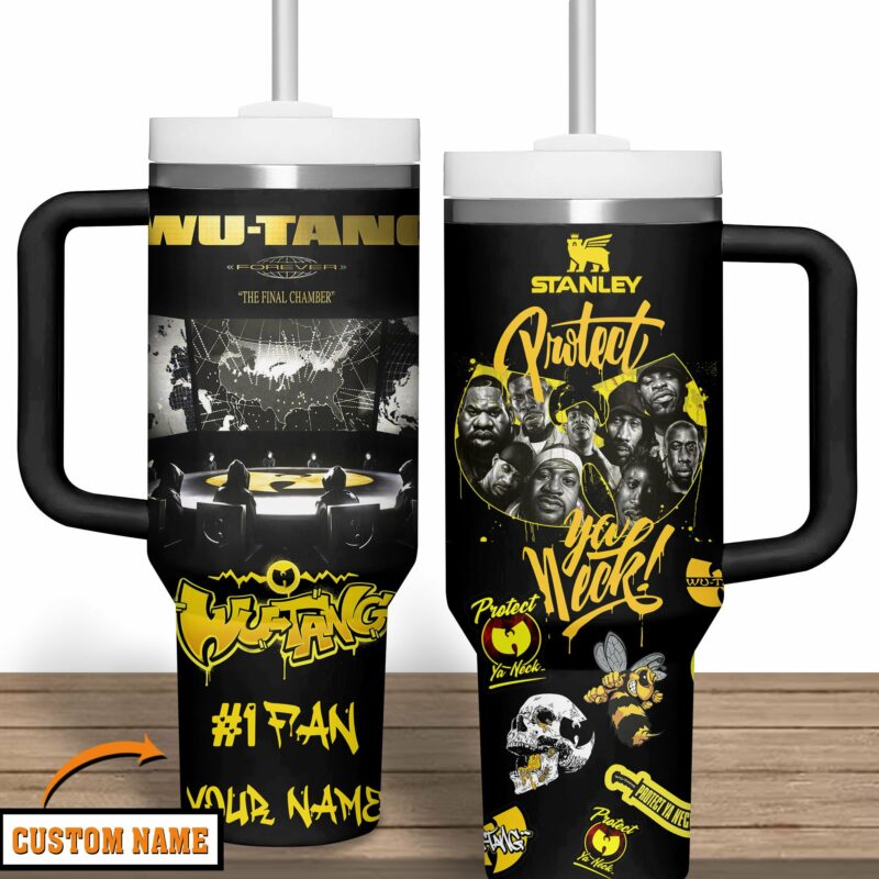 Wu-Tang Clan Music Custom Stanley Quencher 40oz Stainless Steel Tumbler With Handle - Threewoofs - Image 2