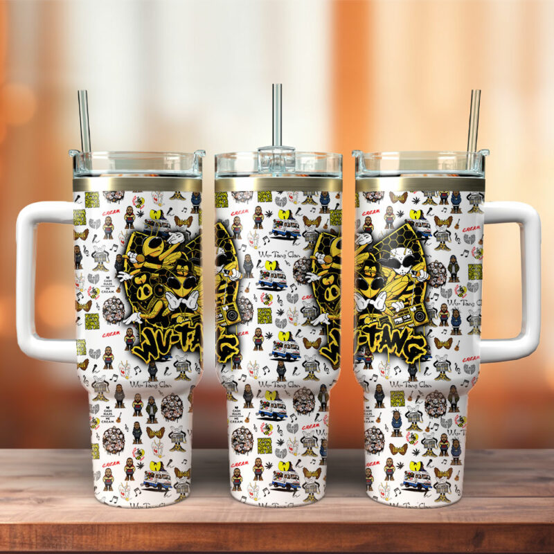 Wu-Tang Clan Music Custom Stanley Quencher 40oz Stainless Steel Tumbler With Handle - Threewoofs