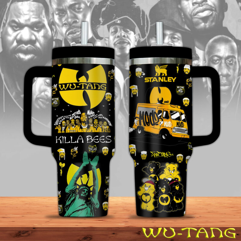 Wu-Tang Clan Music Custom Stanley Quencher 40oz Stainless Steel Tumbler With Handle - Threewoofs