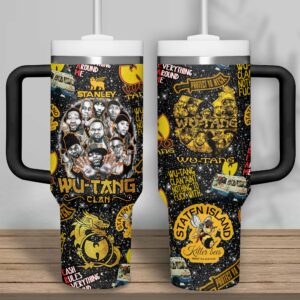 Wu-Tang Clan Music Custom Stanley Quencher 40oz Stainless Steel Tumbler With Handle - Threewoofs