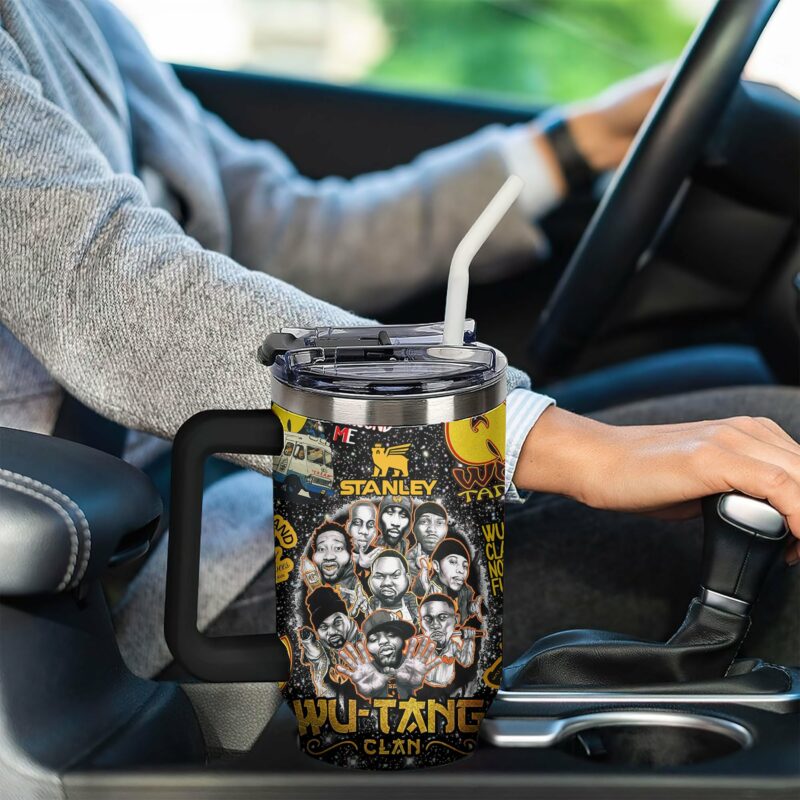 Wu-Tang Clan Music Custom Stanley Quencher 40oz Stainless Steel Tumbler With Handle - Threewoofs - Image 2