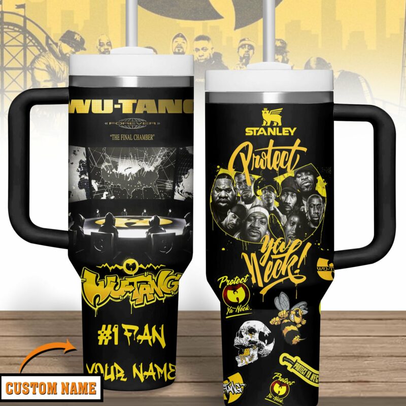 Wu-Tang Clan Music Custom Stanley Quencher 40oz Stainless Steel Tumbler With Handle - Threewoofs