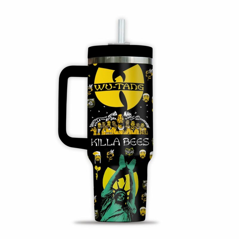 Wu-Tang Clan Music Custom Stanley Quencher 40oz Stainless Steel Tumbler With Handle - Threewoofs - Image 2
