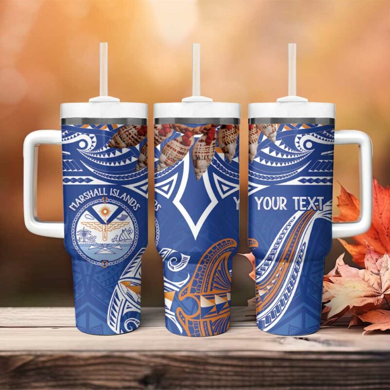 Yokwe Marshall Islands Custom Stanley Quencher 40oz Stainless Steel Tumbler With Handle - Threewoofs - Image 4
