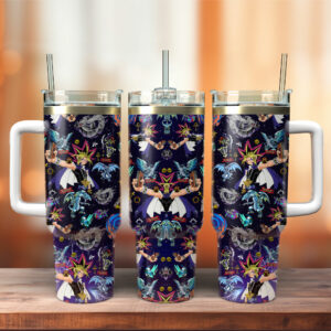 Yu-Gi-Oh! Duel Links Games Custom Stanley Quencher 40oz Stainless Steel Tumbler - Threewoofs
