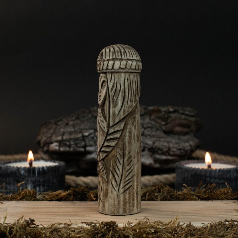 Wooden Figurine - Freyja. Scandinavian Goddess. Wood Carving. Altar Heathen. Goddess Wooden Sculpture. Hand Carved. Scandinavian Gifts. - Image 9