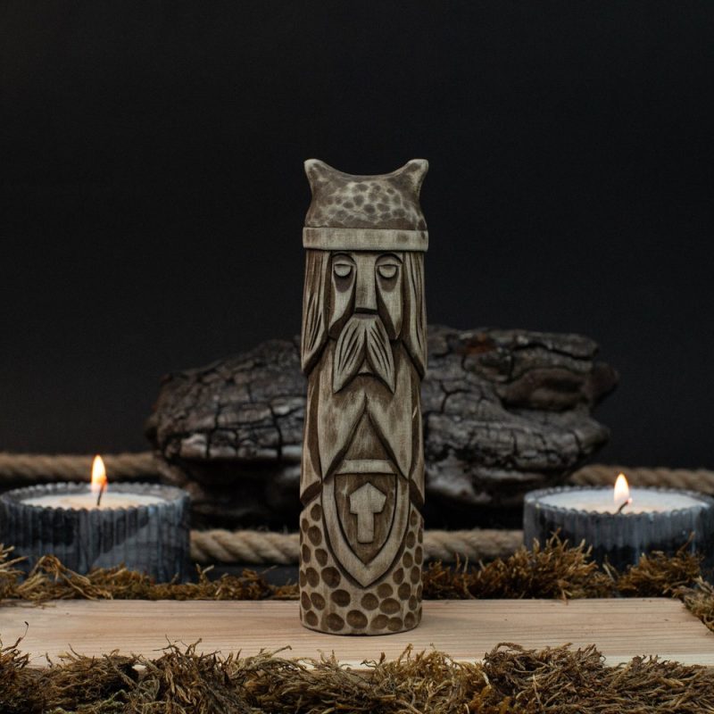 Wooden Figurine - Loki. Scandinavian God. Wood Carving. Altar. Heathen. God Wooden Sculpture. Hand Carved. Scandinavian Gifts.