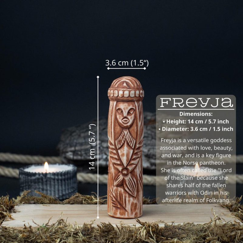 6-Piece Scandinavian God Set, Handcrafted Wooden Sculptures. Gods Of Nature, Healing And Chaos. Norse Altar. A Gift For A Connoisseur. - Image 6