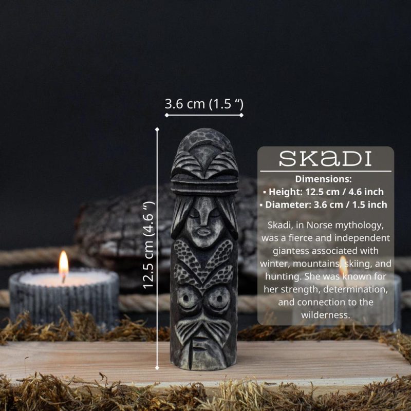 Handcrafted Wooden Sculptures. Gods Of Nature, Healing And Chaos. Viking Carving Home Decor Statue. Freyja Statue. Scandinavian Gift. - Image 6