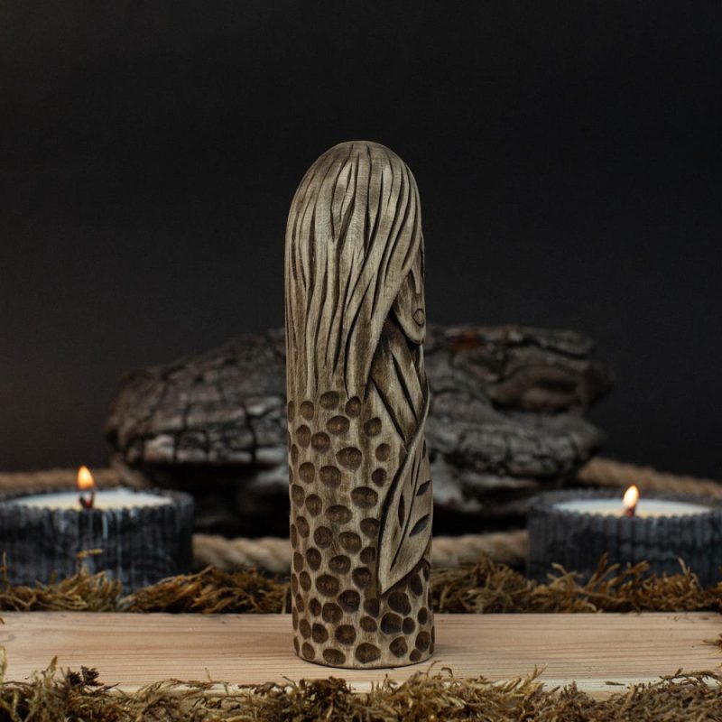 Eir Goddess Of Healing And Cure, 6 Inches, High Quality Handmade Wooden Amulet For Home, Symbol Of Hope, Scandinavian Totem, Gift For Her. - Image 5