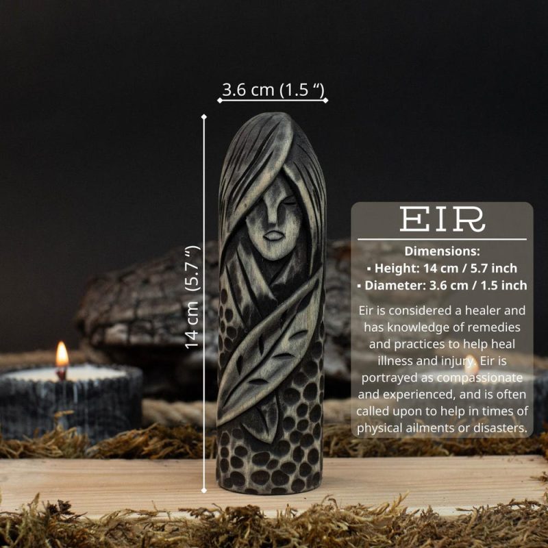 Set Of Scandinavian Gods, Handcrafted Wooden Sculptures. Gods Of Nature, Beauty And Chaos. Viking Carving Home Decor Statue. Birthday Gift - Image 5