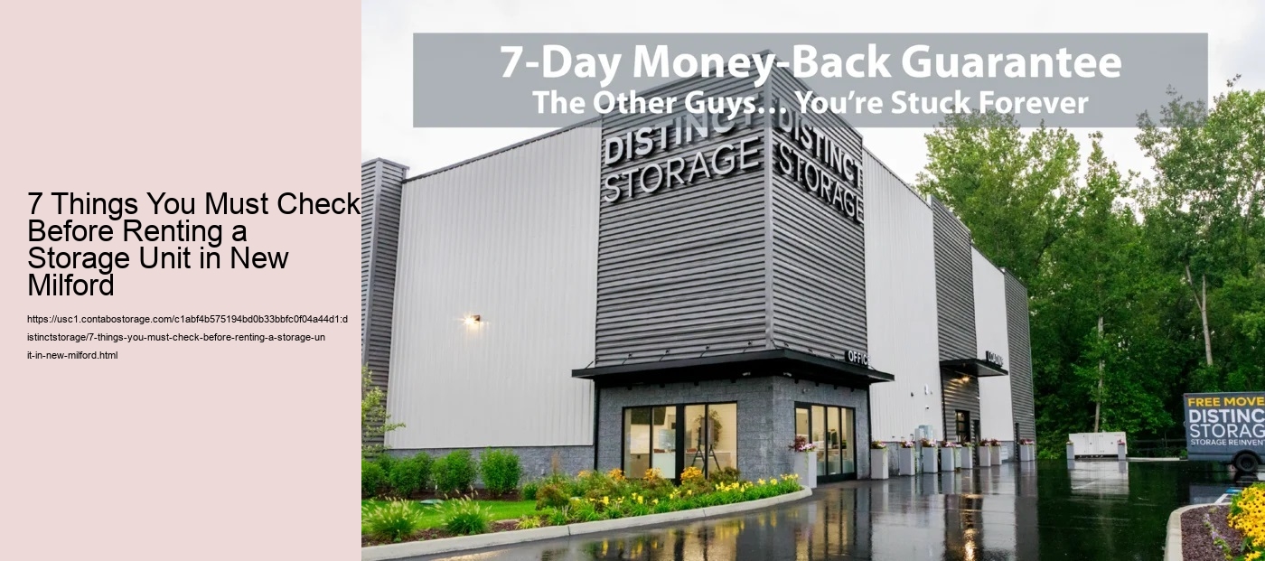 7 Things You Must Check Before Renting a Storage Unit in New Milford
