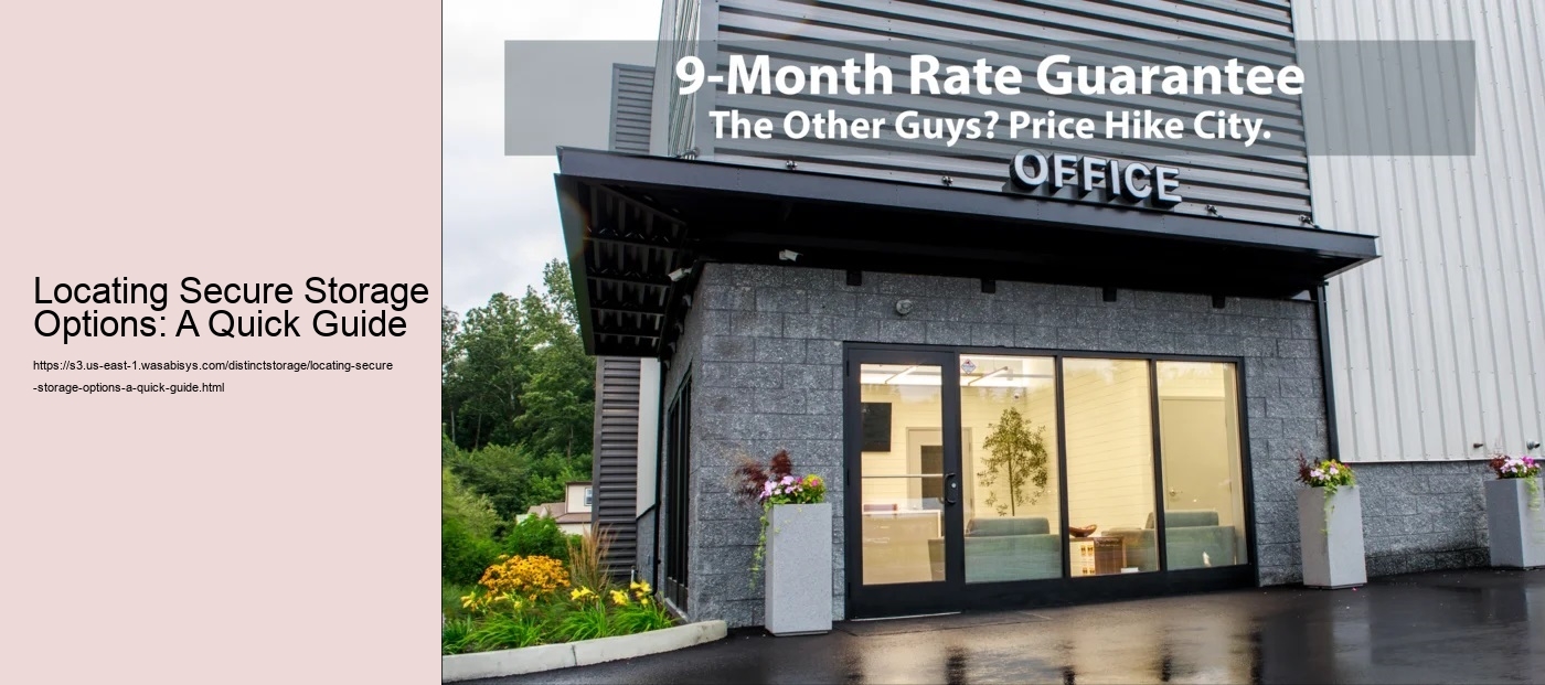 Locating Secure Storage Options: A Quick Guide