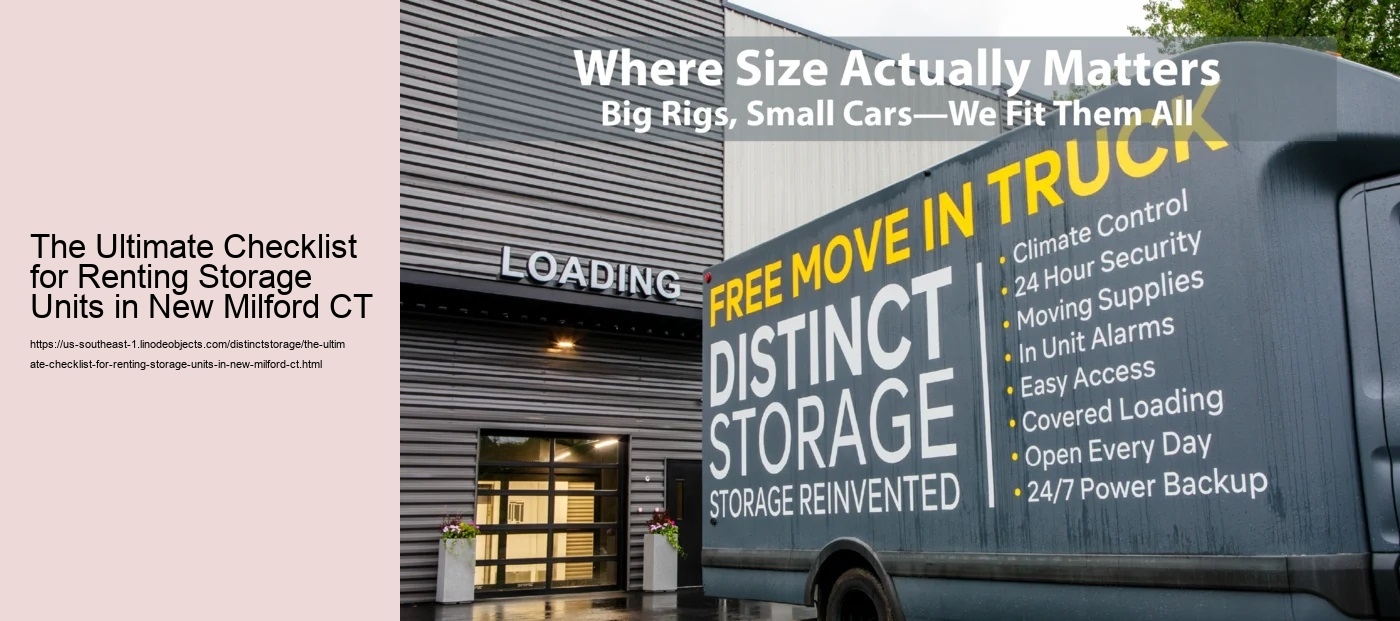 The Ultimate Checklist for Renting Storage Units in New Milford CT