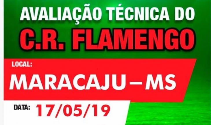 Secretaria de Esportes fará avaliação técnica de jovens atletas em parceria com equipes do Triste e Flamengo.