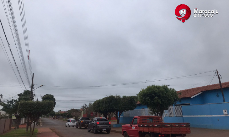 Previsão é de tempo chuvoso e temperatura máxima de 20 graus nesta terça-feira em Maracaju.