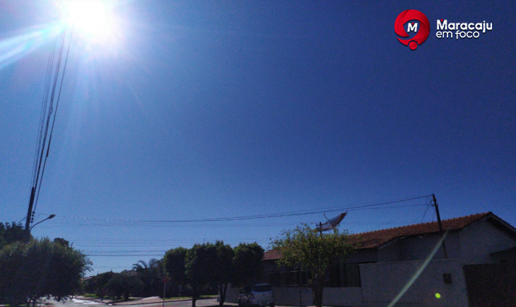 Previsão é de temperatura máxima de 24 graus nesta terça-feira em Maracaju.