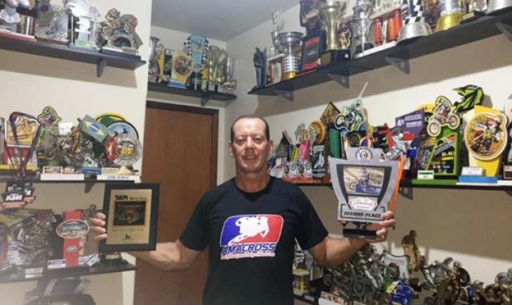 Piloto de Maracaju é vice-campeão do 34º Mundial de Motocross para Veteranos nos EUA