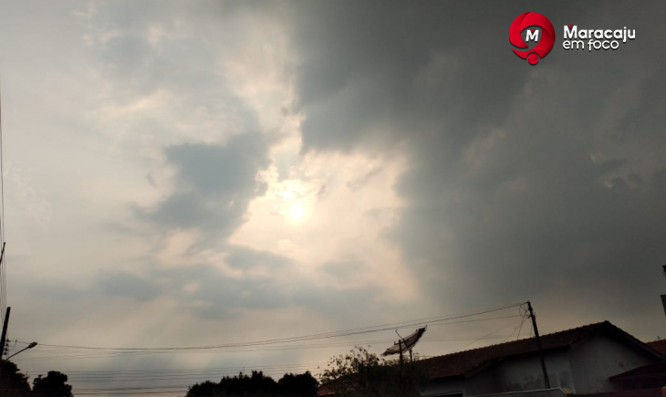 Previsão é de sol com muitas nuvens e possibilidade de pancadas de chuva a qualquer hora nesta terça-feira em Maracaju.