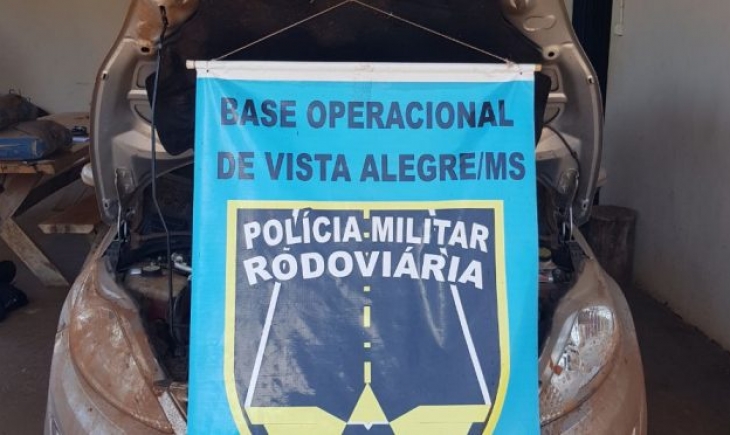 Polícia Militar Rodoviária de Vista Alegre recupera veículo furtado no estado de Minas Gerais.