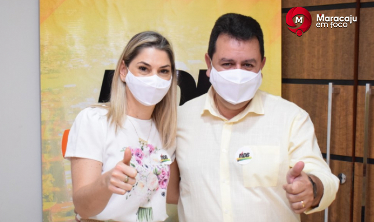 MDB confirma candidatura de Lenilso Carvalho e Dra. Lidiane para a Prefeitura de Maracaju. Saiba mais.