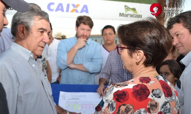 Prefeito Maurílio Azambuja, Deputada Federal Tereza Cristina e autoridades entregam obras em Vista Alegre.