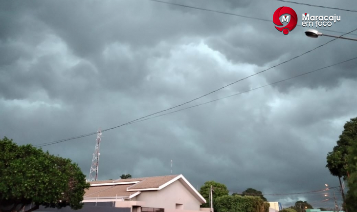 Previsão é de sexta-feira com chuva e temperaturas mais amenas em Maracaju.