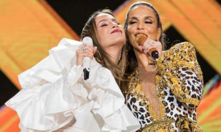Ivete Sangalo e Claudia Leitte cantam juntas em show no Recife
