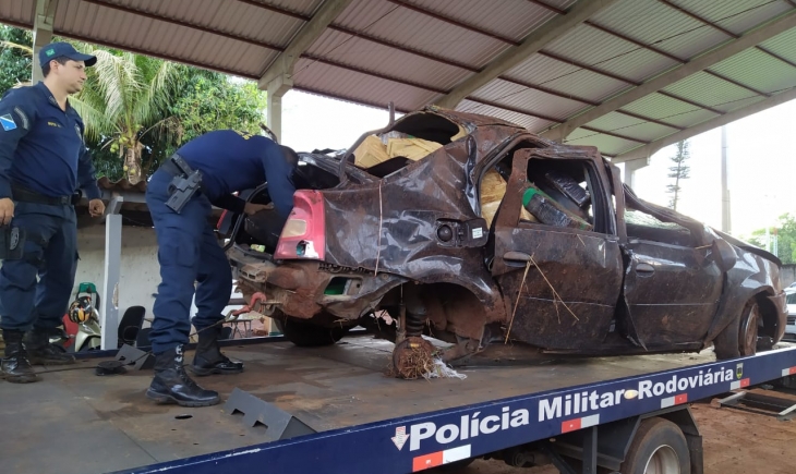 Maracaju: Polícia Militar Rodoviária apreende quase 1 tonelada de drogas após veículo capotar ao se evadir de abordagem policial