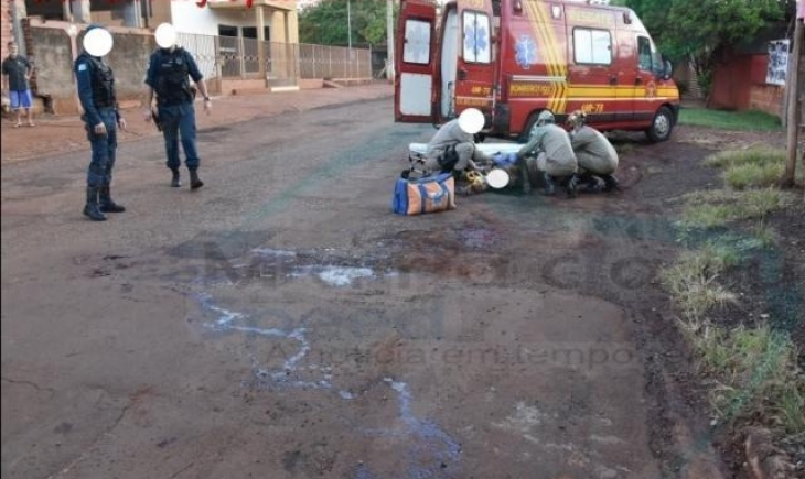Maracaju: Homem agride familiares, tenta ferir policiais com facão e acaba morto a tiros