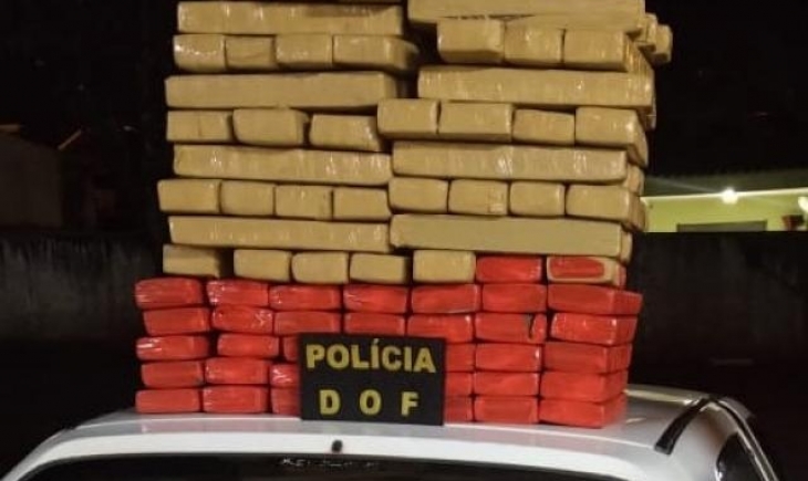 Traficante é preso com mais de 100 quilos de maconha em veículo que seria levado para Maracaju. Saiba mais