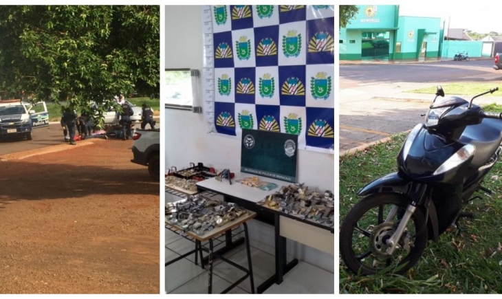 Após roubarem moto e joias, assaltantes são presos em ação integrada da Polícia Militar e Civil em Maracaju.