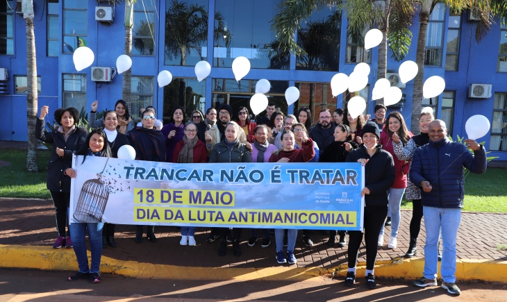 CAPS de Maracaju realiza caminhada em alusão ao Dia Nacional da Luta Antimanicomial