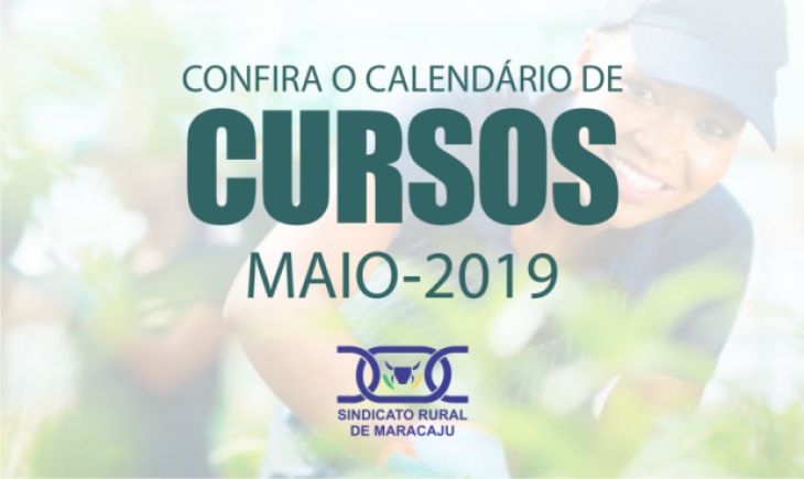 Sindicato Rural de Maracaju divulga relação de cursos para o mês de maio.