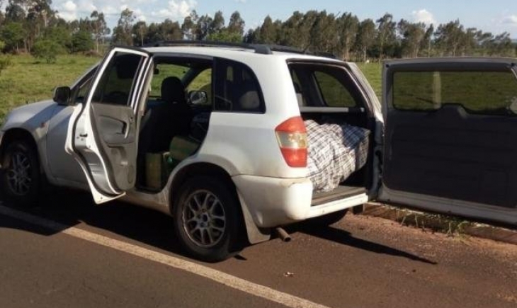 Anaurilândia: Condutor de SUV é preso transportando 135kg de maconha que levaria para SP