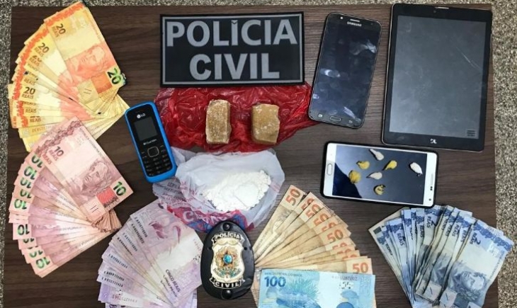 Polícia Civil de Maracaju apreende drogas e prende traficante no Bairro Moreninha