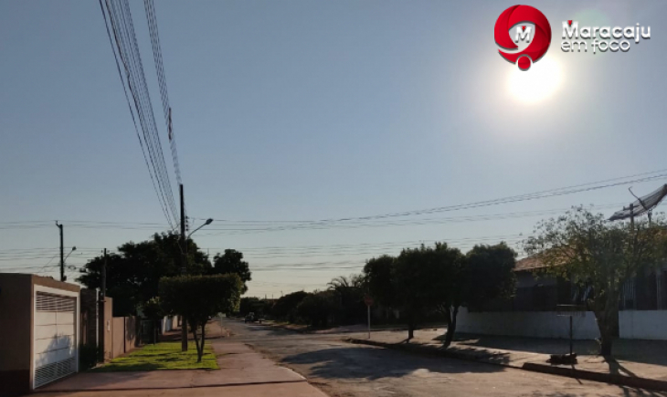 Previsão é de umidade do ar em estado de alerta e temperatura de até 37 graus neste domingo em Maracaju.